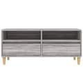 Pikkukuva 6 / 10: vidaXL TV-taso harmaa Sonoma 100x34,5x44,5 cm tekninen puu