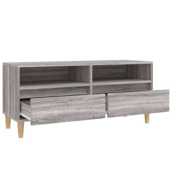 vidaXL TV-taso harmaa Sonoma 100x34,5x44,5 cm tekninen puu