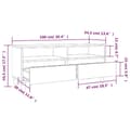 Pikkukuva 10 / 10: vidaXL TV-taso harmaa Sonoma 100x34,5x44,5 cm tekninen puu
