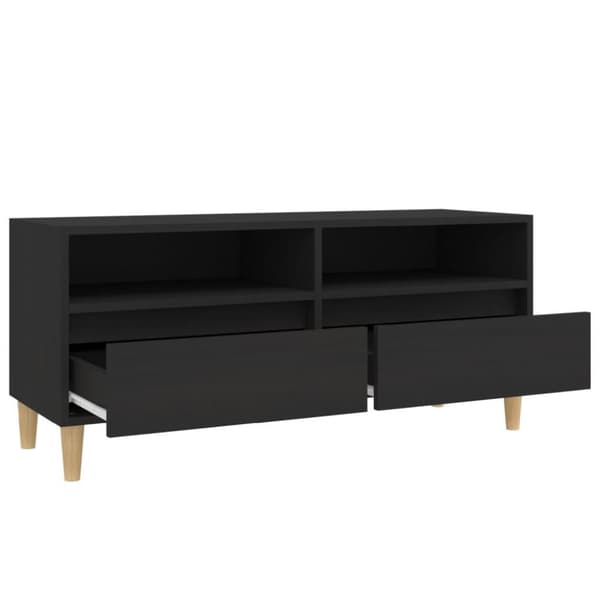 vidaXL TV-benk svart 100x34,5x44,5 cm konstruert tre