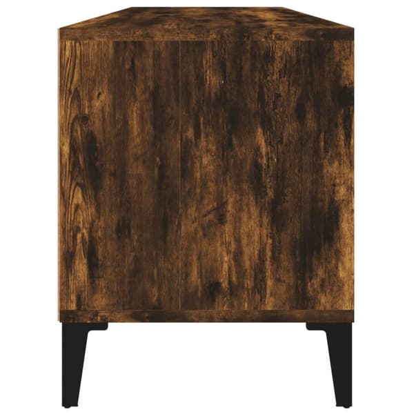vidaXL TV-benk røkt eik 100x34,5x44,5 cm konstruert tre