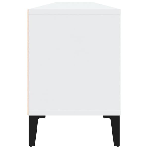 vidaXL Tv-bänk vit 150x30x44,5 cm konstruerat trä