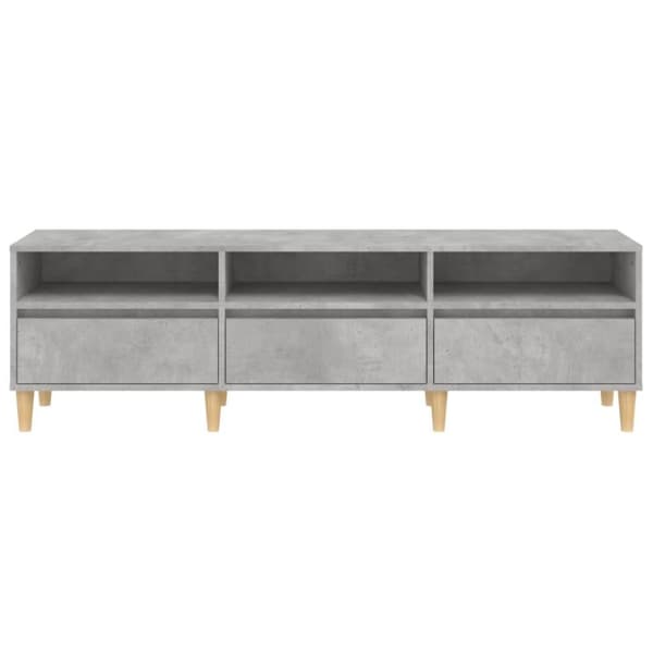 vidaXL TV-benk betonggrå 150x30x44,5 cm konstruert tre