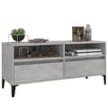 Miniatyrbillede 4 af 10: vidaXL tv-bord 100x34,5x44,5 cm konstrueret træ betongrå