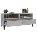 Miniatyrbillede 5 af 10: vidaXL tv-bord 100x34,5x44,5 cm konstrueret træ betongrå