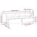 Miniatyrbillede 10 af 10: vidaXL tv-bord 100x34,5x44,5 cm konstrueret træ betongrå
