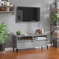 Miniatyrbillede 2 af 10: vidaXL tv-bord 100x34,5x44,5 cm konstrueret træ betongrå