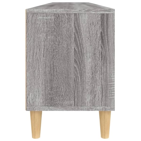 vidaXL tv-bord 150x30x44,5 cm konstrueret træ grå sonoma-eg