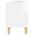Miniatyrbillede 8 af 10: vidaXL tv-bord 150x30x44,5 cm konstrueret træ hvid højglans