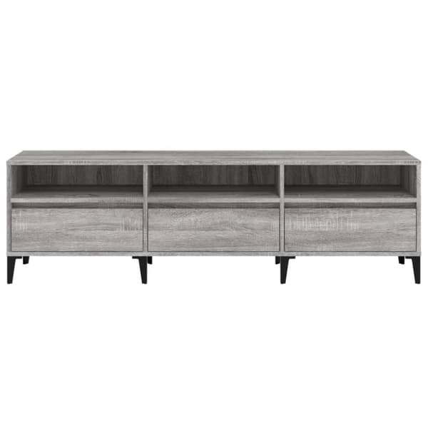vidaXL tv-bord 150x30x44,5 cm konstrueret træ grå sonoma-eg