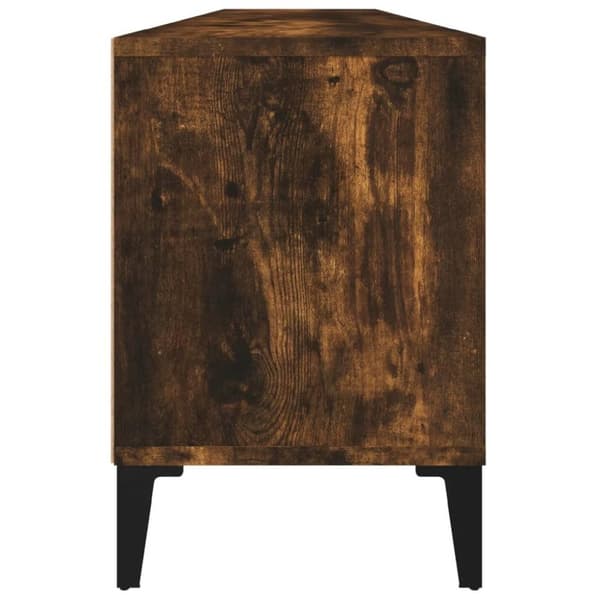 vidaXL tv-bord 150x30x44,5 cm konstrueret træ røget egetræsfarve