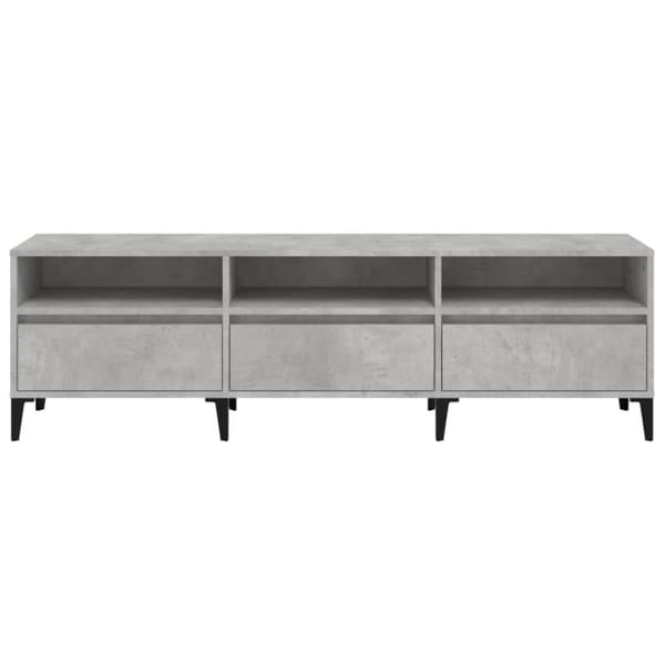 vidaXL TV-benk betonggrå 150x30x44,5 cm konstruert tre