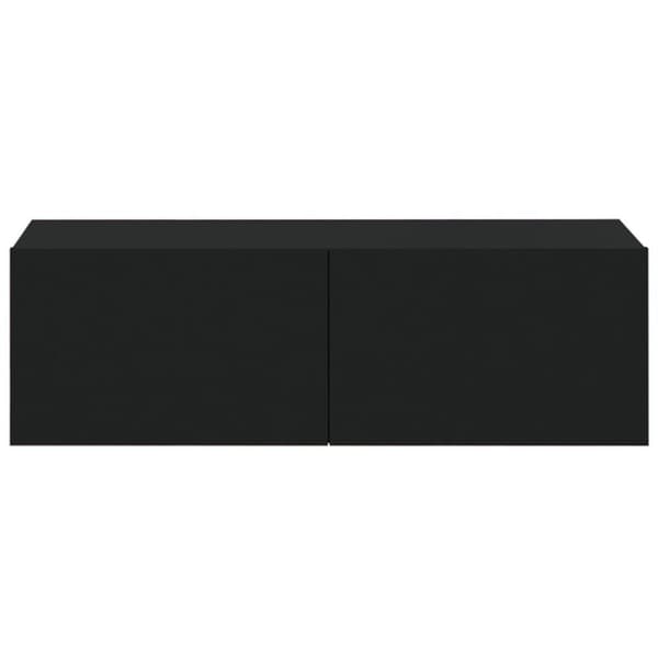 vidaXL Vegghengte TV-benker 4 stk svart 100x30x30 cm