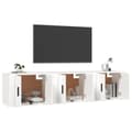 Miniatyrbild 3 av 9: vidaXL Väggmonterade tv-skåp 3 st vit 57x34,5x40 cm