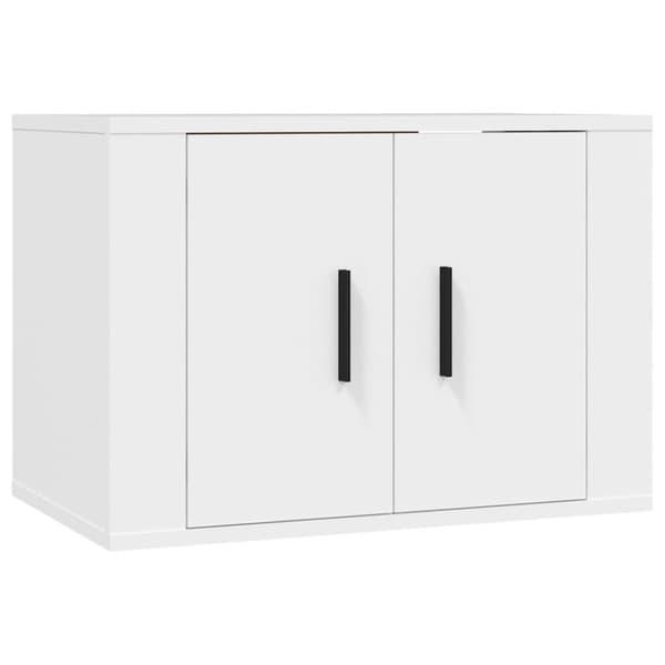 vidaXL Väggmonterade tv-skåp 3 st vit 57x34,5x40 cm