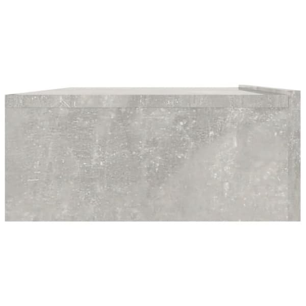 vidaXL Tv-bänk med LED-belysning betonggrå 90x35x15,5 cm