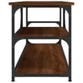 Miniatyrbilde 5 av 9: vidaXL TV-benk brun eik 103x38x46,5 cm konstruert tre og stål
