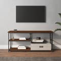 Miniatyrbilde 2 av 9: vidaXL TV-benk brun eik 103x38x46,5 cm konstruert tre og stål