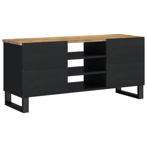 vidaXL TV-skåp 100x33x46 cm massivt mangoträ och konstruerat trä