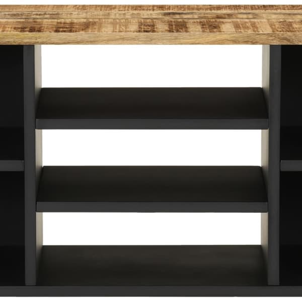 vidaXL TV-skåp 100x33x46 cm massivt mangoträ och konstruerat trä