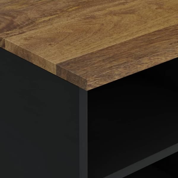 vidaXL TV-benk 100x33x46 cm heltre mango og konstruert tre