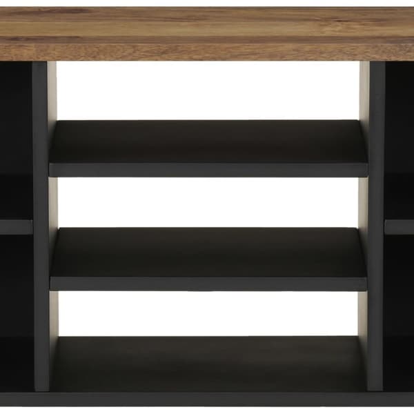 vidaXL TV-benk 100x33x46 cm heltre mango og konstruert tre