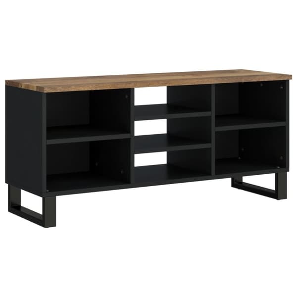 vidaXL TV-benk 100x33x46 cm heltre mango og konstruert tre