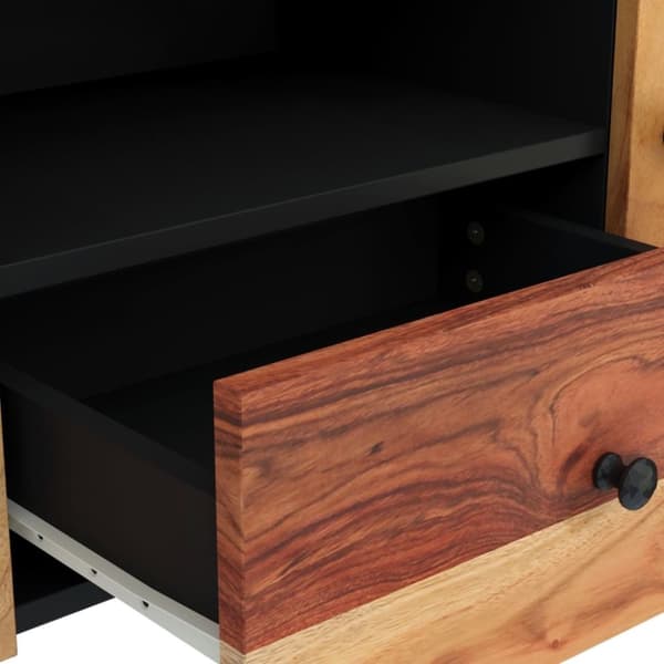 vidaXL tv-bord 105x33,5x46 cm massivt akacietræ og konstrueret træ