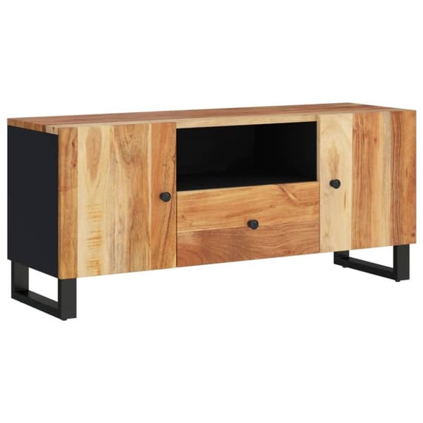 vidaXL tv-bord 105x33,5x46 cm massivt akacietræ og konstrueret træ