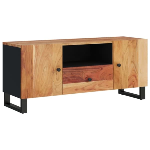 vidaXL tv-bord 105x33,5x46 cm massivt akacietræ og konstrueret træ