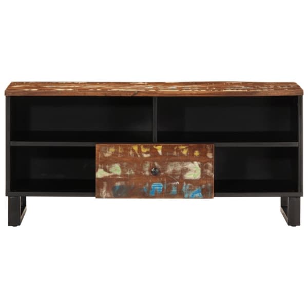 vidaXL TV-skåp 100x33x46 cm massivt återvunnet och konstruerat trä