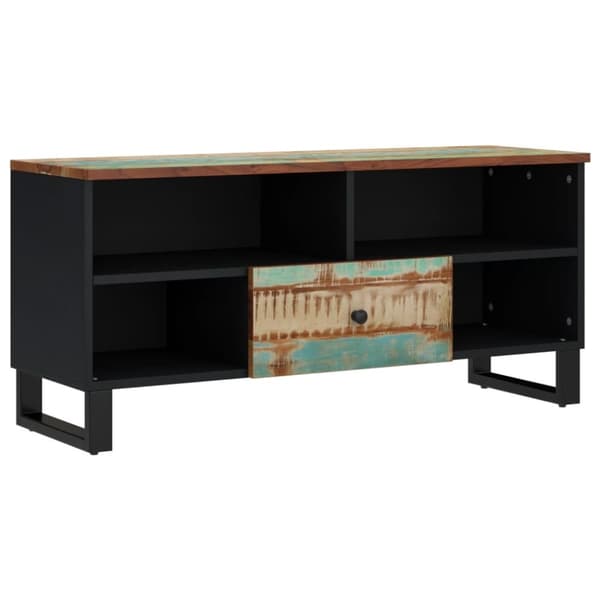 vidaXL TV-skåp 100x33x46 cm massivt återvunnet och konstruerat trä