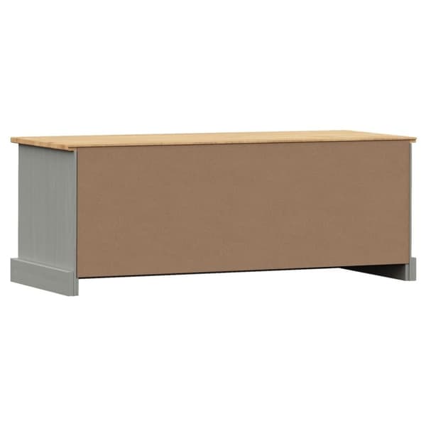 vidaXL TV-benk VIGO grå 106x40x40 cm heltre furu