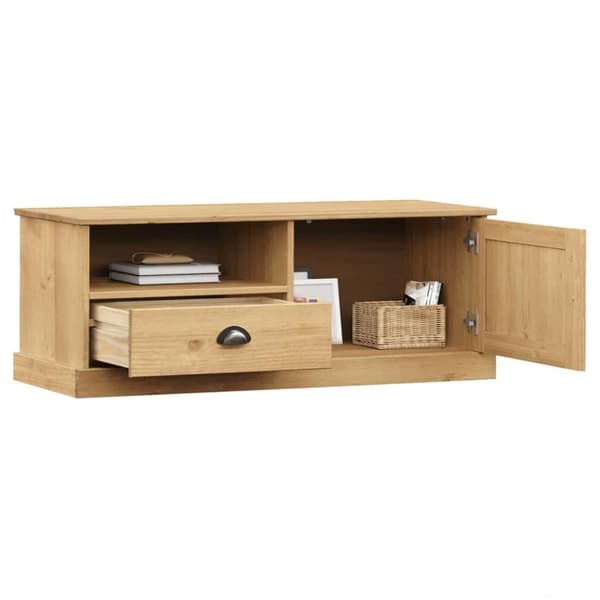 vidaXL TV-benk VIGO 106x40x40 cm heltre furu