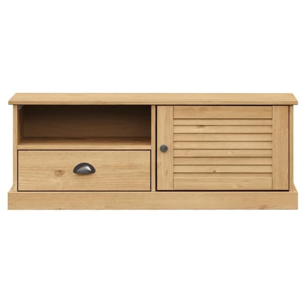 vidaXL TV-benk VIGO 106x40x40 cm heltre furu