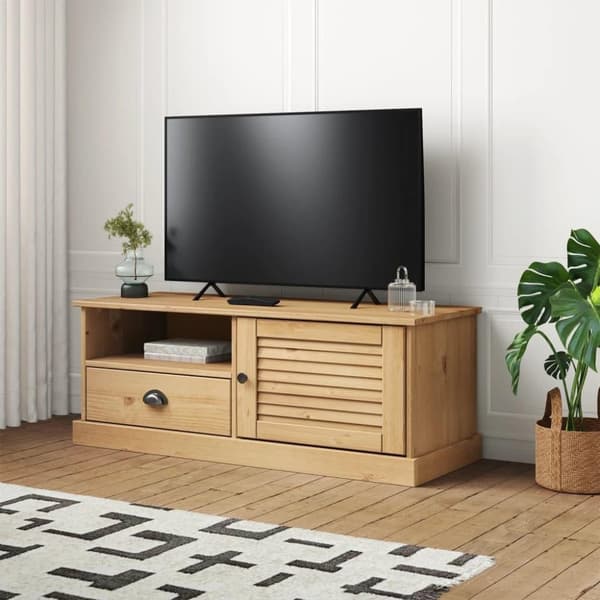 vidaXL TV-benk VIGO 106x40x40 cm heltre furu