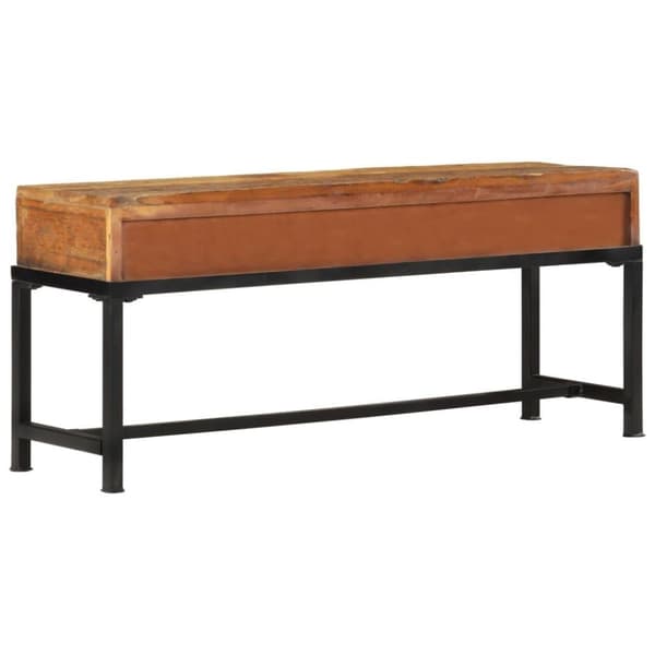 vidaXL tv-bord 110x30x46 cm massivt genbrugstræ