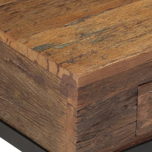 vidaXL tv-bord 110x30x46 cm massivt genbrugstræ