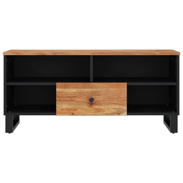 vidaXL TV-skåp 100x33x46 cm massivt akacia och konstruerat trä