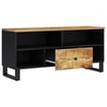 Miniatyrbilde 3 av 11: vidaXL TV-benk 100x33x46 cm heltre mango og konstruert tre
