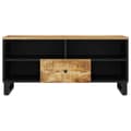 Miniatyrbilde 4 av 11: vidaXL TV-benk 100x33x46 cm heltre mango og konstruert tre