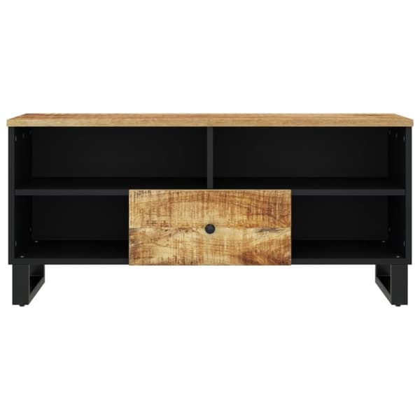 vidaXL TV-benk 100x33x46 cm heltre mango og konstruert tre