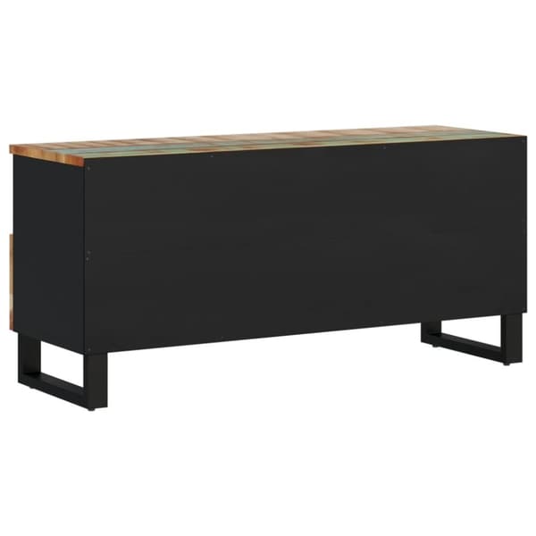 vidaXL Tv-bänk 100x33x46 cm massivt återvunnet och konstruerat trä