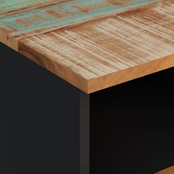 vidaXL Tv-bänk 100x33x46 cm massivt återvunnet och konstruerat trä