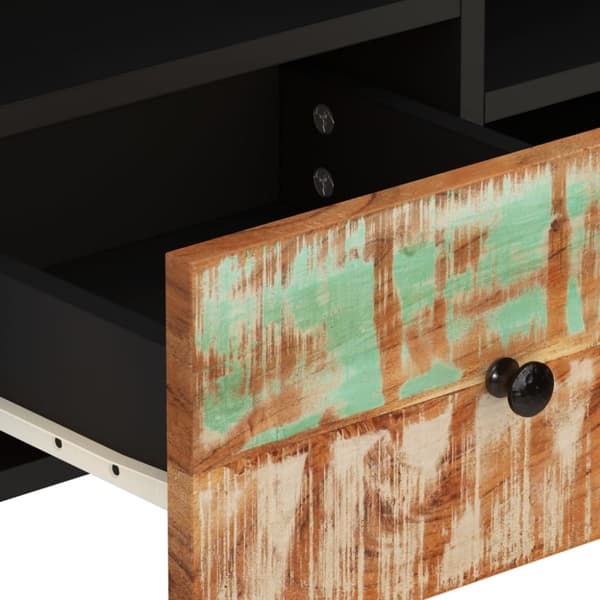 vidaXL Tv-bänk 100x33x46 cm massivt återvunnet och konstruerat trä