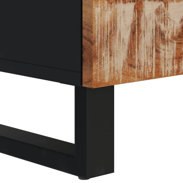 vidaXL Tv-bänk 100x33x46 cm massivt återvunnet och konstruerat trä