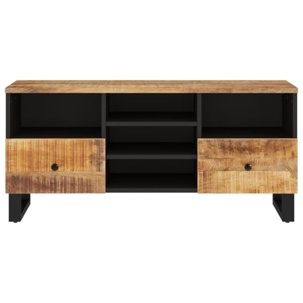 vidaXL TV-taso 100x33x46 cm täysi mangopuu ja tekninen puu