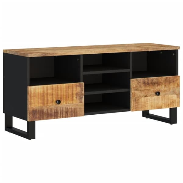 vidaXL TV-taso 100x33x46 cm täysi mangopuu ja tekninen puu