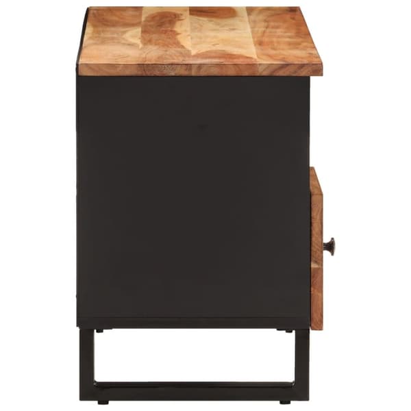 vidaXL TV-benk 100x33x46 cm heltre akasie og konstruert tre