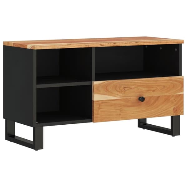 vidaXL TV-benk 80x33x46 cm heltre akasie og konstruert tre